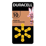 Duracell Pila Auditiva 10, Zinc Aire 1.45v, 6 Pilas