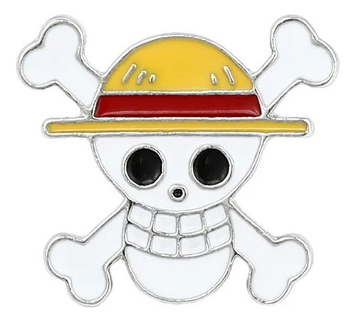 Pin Metalico Calavera One Peace Broche Cosplay Anime Manga