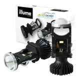 Focos Led H4 Lupa Mini Proyectores Illume Premium Alta /baja