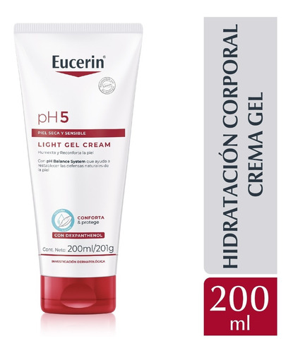 Eucerin Gel-cream Corporal Light Ph5 Piel Seca X 200 Ml