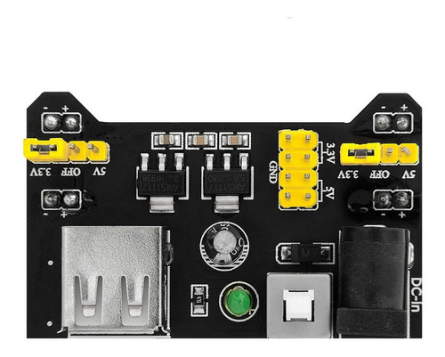 Fuente Alimentacion Protoboard 5v 3.3v Mb102 Arduino Hobb