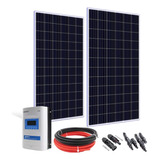 Placa Solar 330w Osda 2un. + Controlador 40a Mppt E Cabos 5m