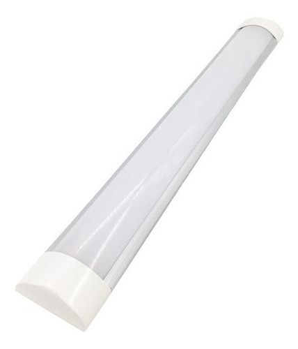 2 Luminária Tubular Sobrepor Led Slim 45w Branco Frio 150cm