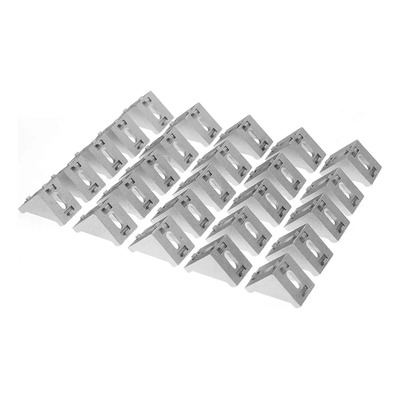 Hyuduo 25 Piezas 4040 Perfil De Aluminio Fundido Serie L Forma Ángulo Recto Soporte De Esquina Conector Brasiersoporte De Perfil | Meses sin interés