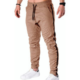 Pantalón Cargo Casual Elásticos Para Hombre