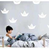 Vinilos Decorativos Infantiles Pack Barcos De Papel X21