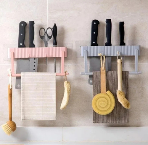 Organizador De Utensillos Cocina De Pared Autoadhesivo