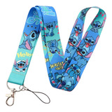 Gafete Lanyard Correa Cordon Cinta Lilo Y Stitch Llavero