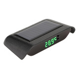 Reloj Solar Digital, Portátil, Led, Luminoso Para Vehículo