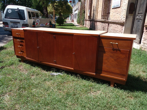 Modular Vitange Con Cajonera, Porta Vajilla Y Porta Botella