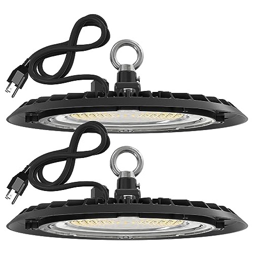 2 Luces Altas De Bahía Led Ufo De 150w Enchufe Y Juego...