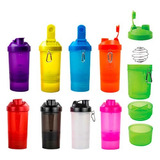 12 Cilindros Shaker Para Gym Botella Para Proteina Mezclador