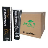 Pomada Massageadora Preta Premium 150g Apinil - 12 Uni.