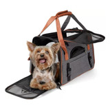 Bolsa Para Mascotas Bz10, Bolsa De Lujo Para Transporte De Mascotas Para Perros Y Gatos, Viajes Y Excursiones, Negra, Tamaño Mediano