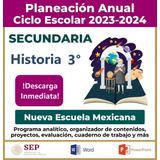 Programa Analítico Historia 3° Secundaria 2024 - 2025