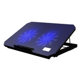 Base Suporte Cooler Para Notebook 17 Polegadas Refrigeração Cor Preto Cor Do Led Azul-marinho