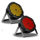 Paquete 2 Cañones 54 X 3w Rgb + Ambar Full Color - Steelpro