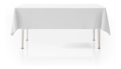 Mantel 4 Puestos Blanco 1.45 Mt X 1.45 Mt Cuadrado Elegante