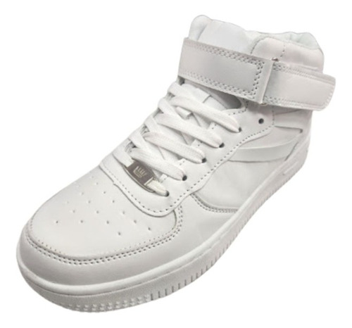 Zapatilla Escolar Velcro Blanco 