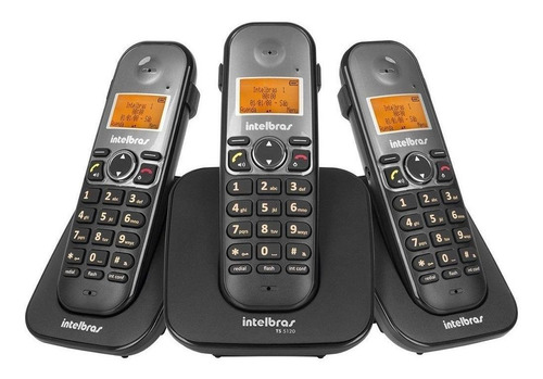 Telefone Sem Fio Digital 3 Ramal Ts 5123 Viva Voz Vivo Claro