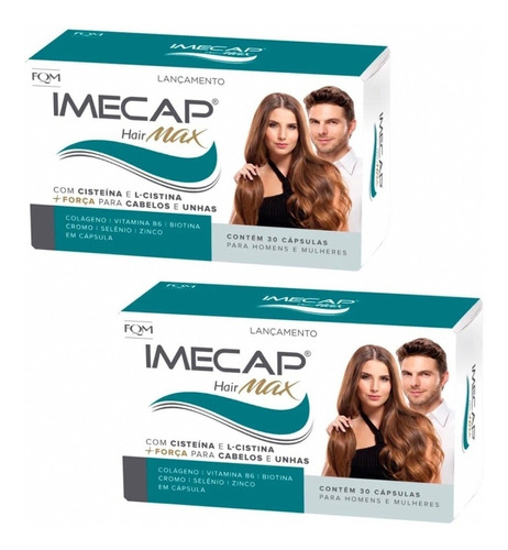 2 Unidades Do Imecap Hair Max Cx 30 Capsulas