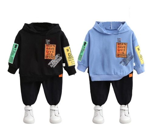 Conjunto Sudadera Niños, Suéter Mas Pantalon Deportivo