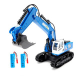 Excavadora A Control Remoto Rc Huina 1558 Metal 1:18 11ch