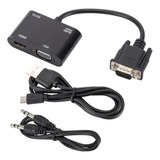 Divisor Vga Conventer, Adaptador Compatible Con Vga A Hdmi H