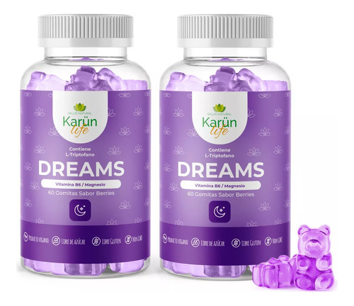 Pack 2 Dreams Gummies | Sueño Dormir Y Descanso | 60 Gomitas