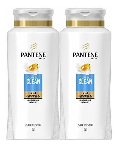 Pantene, Champú Y Acondicionador 2 En 1, Pro-v Classic Clean