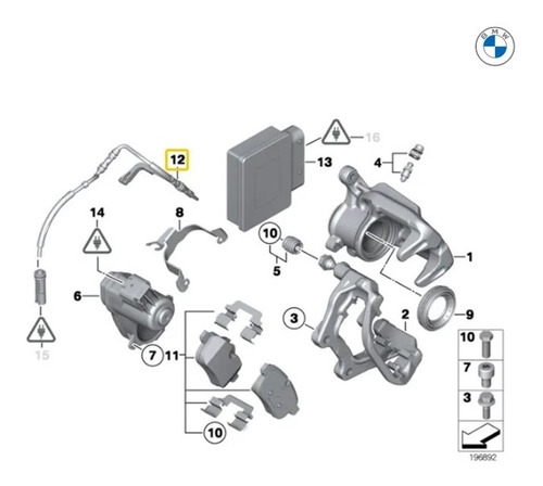 Sensor De Freno Trasero Bmw Z4 E89  30i N52n Foto 2