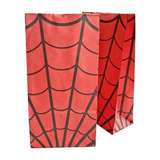 10 Bolsas De Papel Spiderman 21x12x6cm Fiestissima Liniers