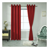 Cortina Blackout 1.40x2.20mt Victoria Rojo Doral