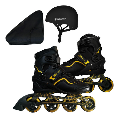 Patines Profesional Fitness Riel D Aluminio +casco + Mochila