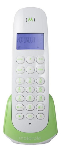 Telefone Motorola Moto700 Sem Fio - Cor Branco/verde