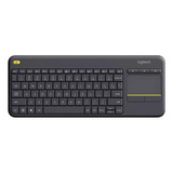 Teclado Sem Fio Logitech K400 Plus Qwerty Português Cor Preto