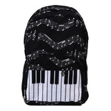 Mochila Musical Keys De Tela Oxford Para Estudiantes, Diseño