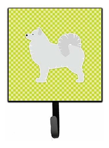 Caroline 's Treasures Bb3859sh4 Samoyedo Checkerboard Verde 