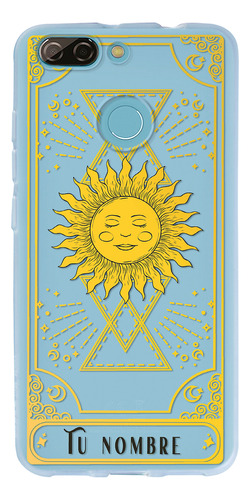 Funda Para Zte Cartas Tarot Astros Sol Luz Nombre