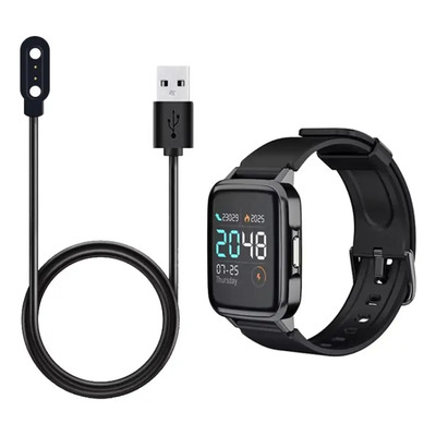 Cable cargador USB compatible con el reloj inteligente Colmi P8 Plus, color negro | Meses sin interés