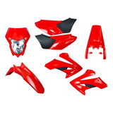 Xr 250 Tornado Kit Plasticos Sport Rojo Con Mascara Delanter