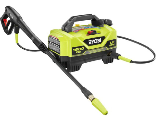 Hidrolavadora Ryobi Electrica, 1800 Psi 1.2gpm Color Verde Lima