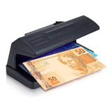 Detector Identificador Dinheiro Falsa Uv 110/220v Preto