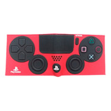 Billetera De Goma Playstation 4 Joystick Rojo