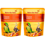 2 Farinhada Ra Criador Parrots 400g Papagaio Congo Ecletus