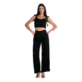 Conjunto Feminino Social Elegante Calça Cropped Alfaitaria