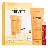 Kit Trivitt Shampoo Pós Química Condicionador Leavein Ampola