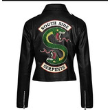 Campera Eco Cuero Mujer Riverdale Southside Serpents