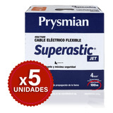 Cable 4mm Unipolar Superastic Pirelli Prysmian X500 Mts. 