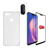 Kit Mi 8 Lite Celular Blindado Capa + Película 3d + Câmera